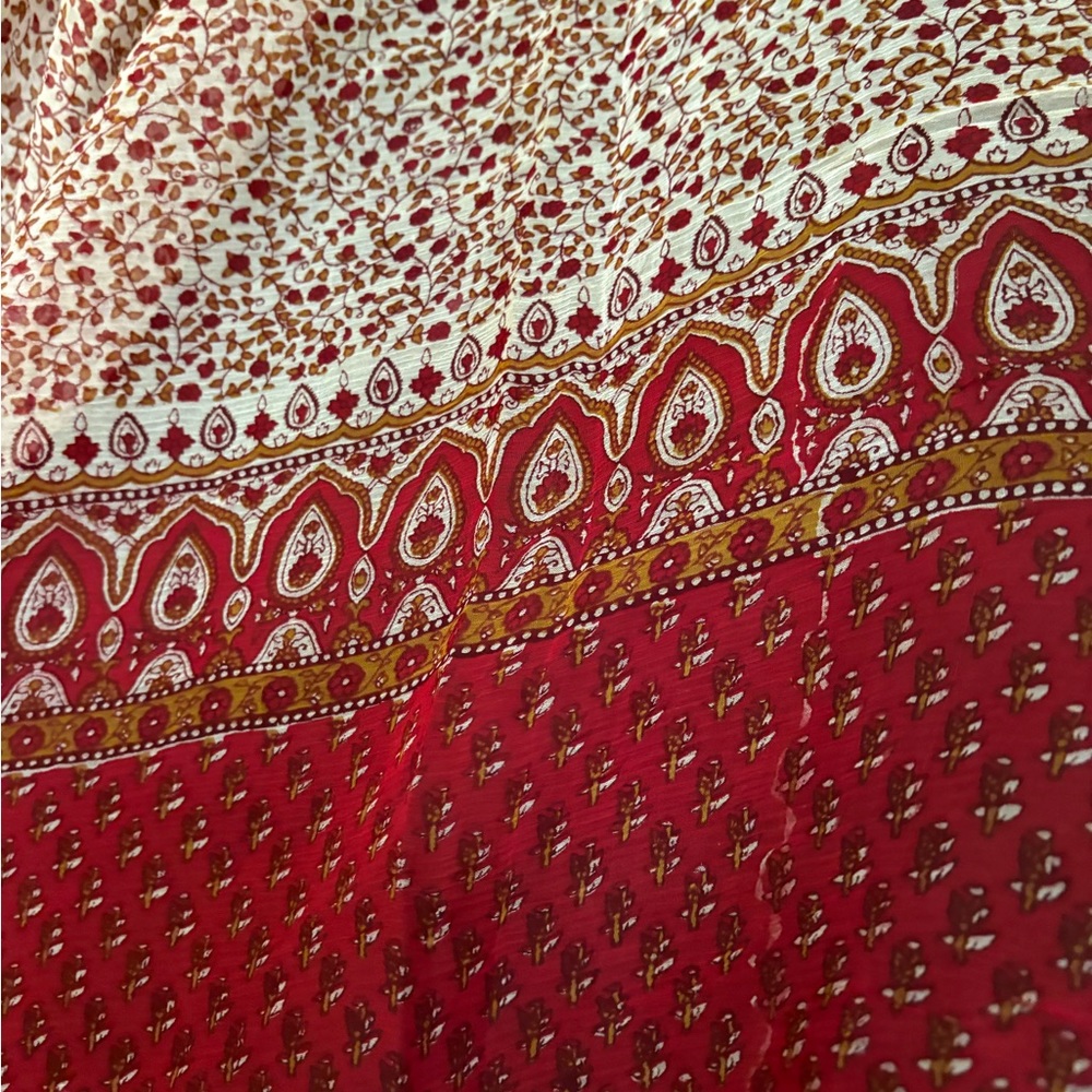 Brand new Printed French chiffon sari